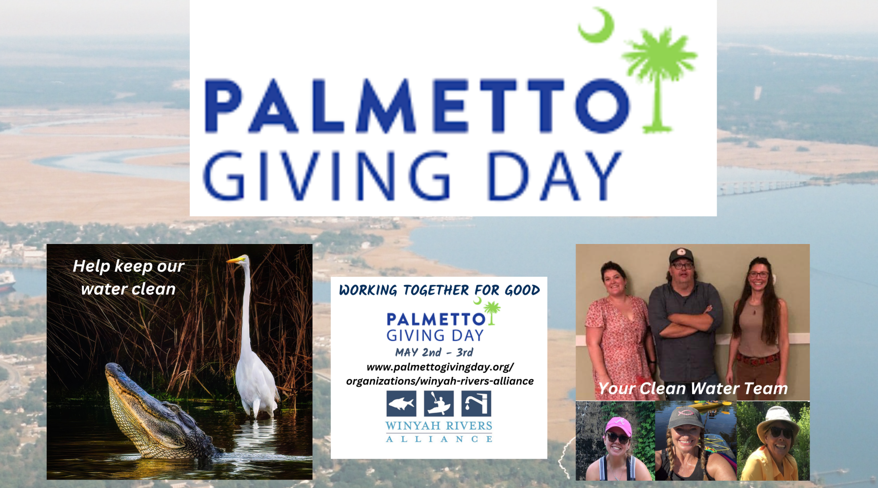 Help keep our water clean - donate on Palmetto Giving Day