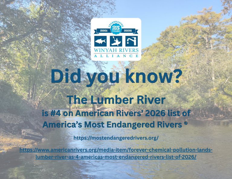 Most Advertureable Rivers The Lumber River is #4 on the American Rivers' List of America's Most ...