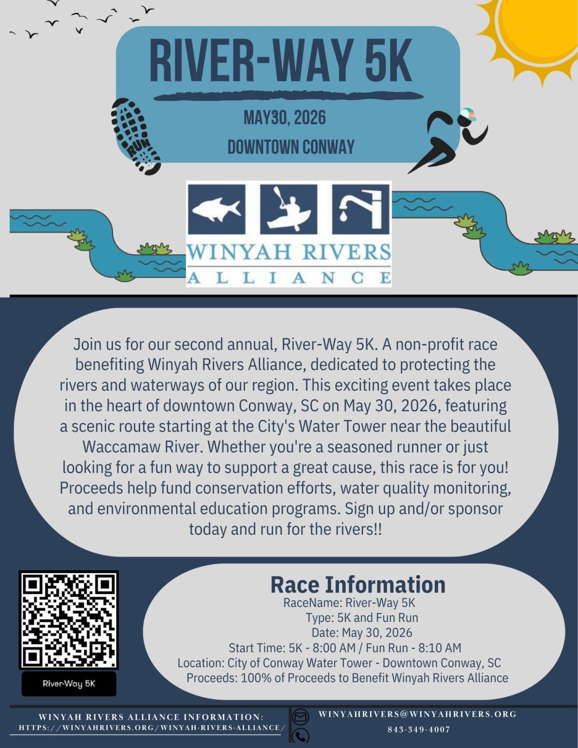 Run For The Rivers The Riverway 5k & Fun Run on May 30th, 2026, is just around the corner!